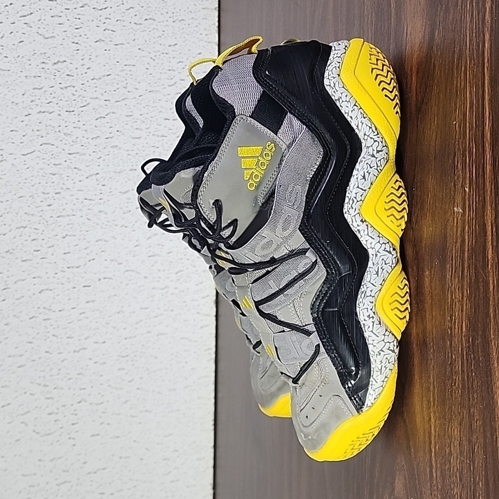 ADIDAS Top Ten 2000 High Top Basketball Shoes Men's Size 13 Black & Yellow